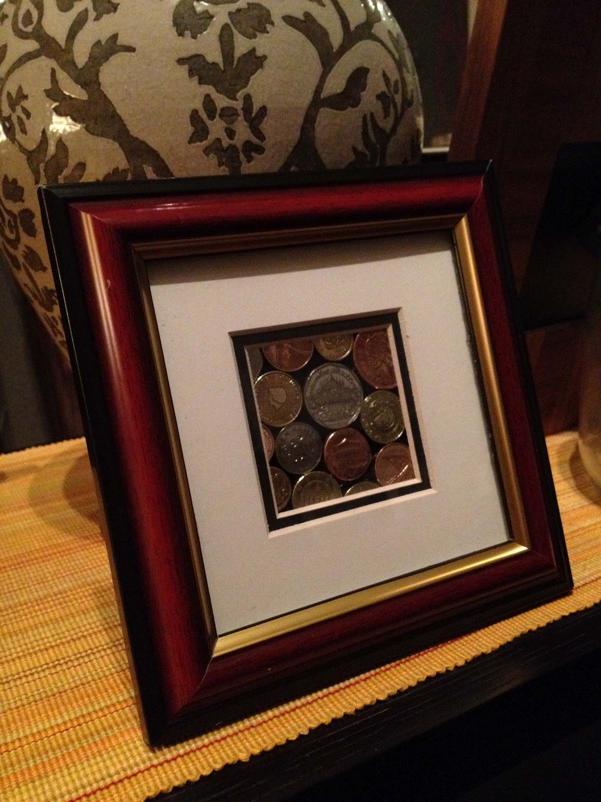 Yarn Over The Rainbow Framed Coin Art