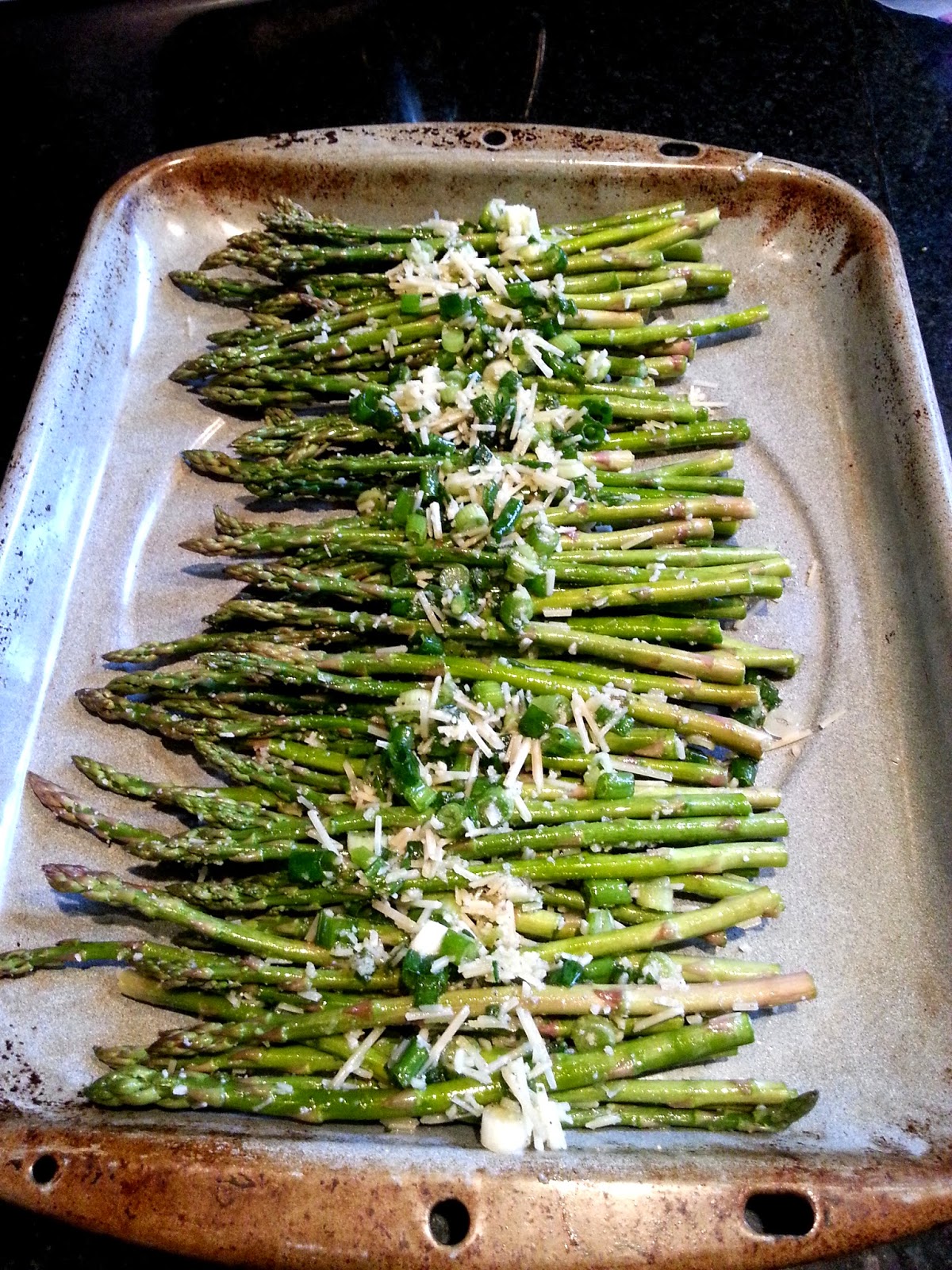 Parmesan and Scallion Roasted Asparagus So Much To Make