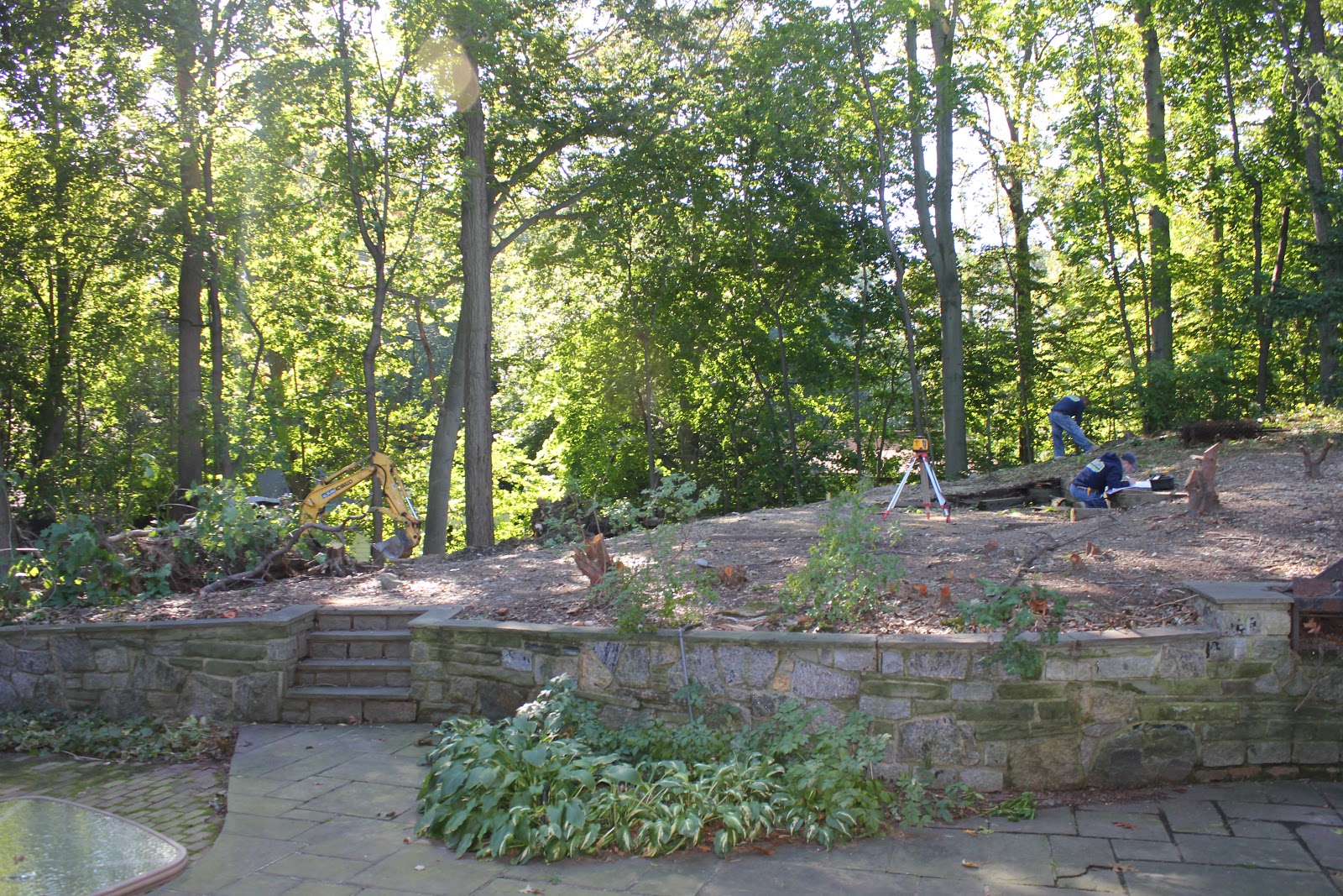 Backyard Retaining Wall