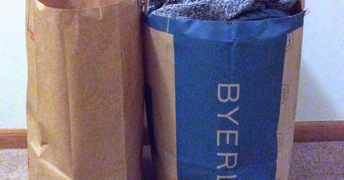 Spareness & Simplicity How to fill a goodwill donation bag in less