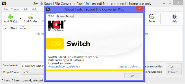 switch sound file converter key