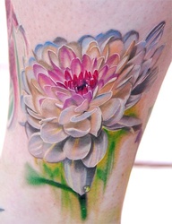 FLORAL TATTOO AMAZING COLOR AND TECHNIQUE