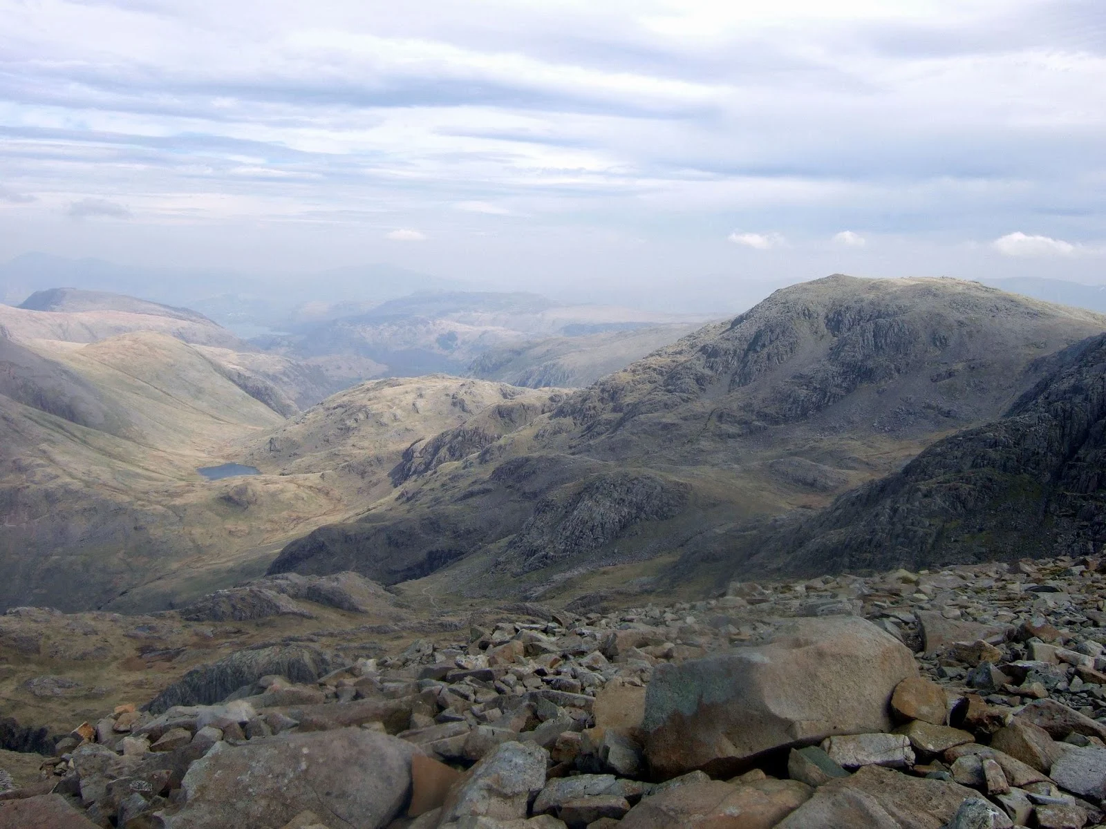 Styhead Tarn from Scafell Pike