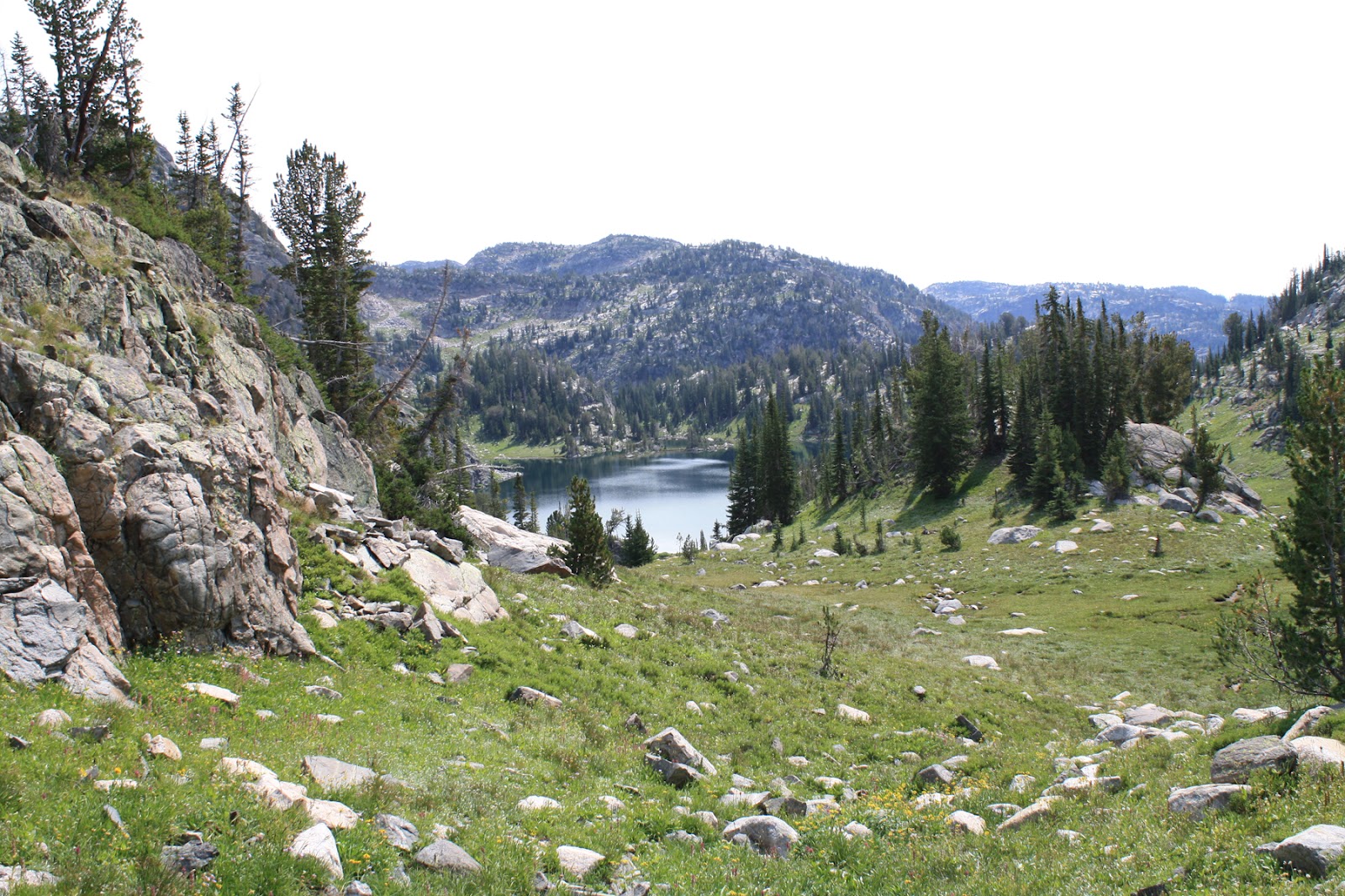 Living and Dyeing Under the Big Sky The trail beyond Bald Knob Lake in