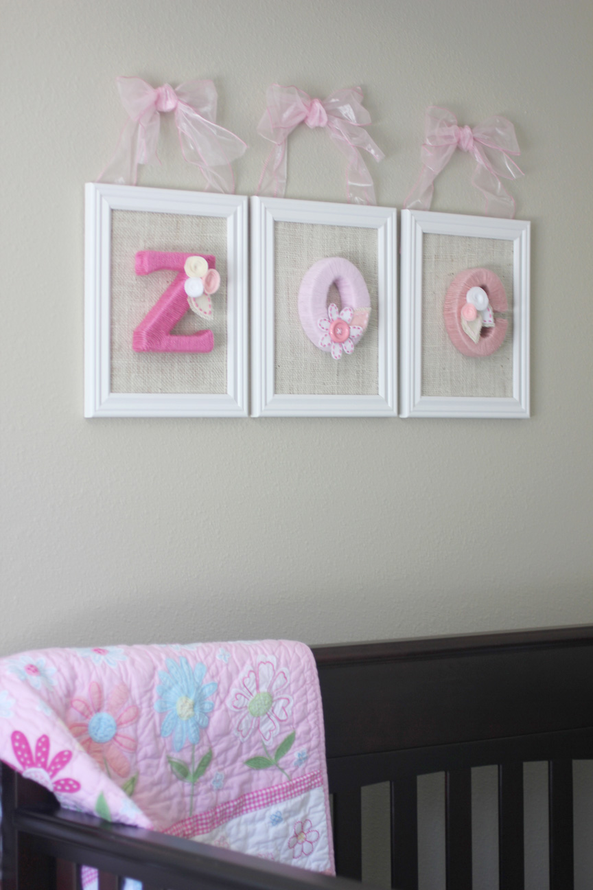 yarn wrapped letters for
