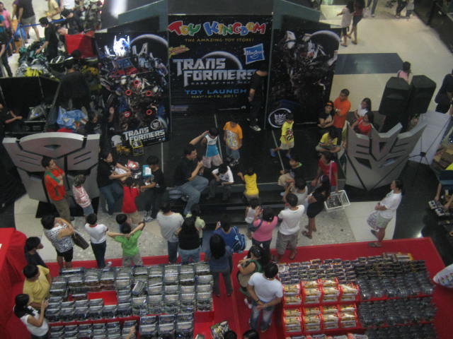 SM Makati launches the toy transformers dark of the moon toys. SM Makati launches the toy