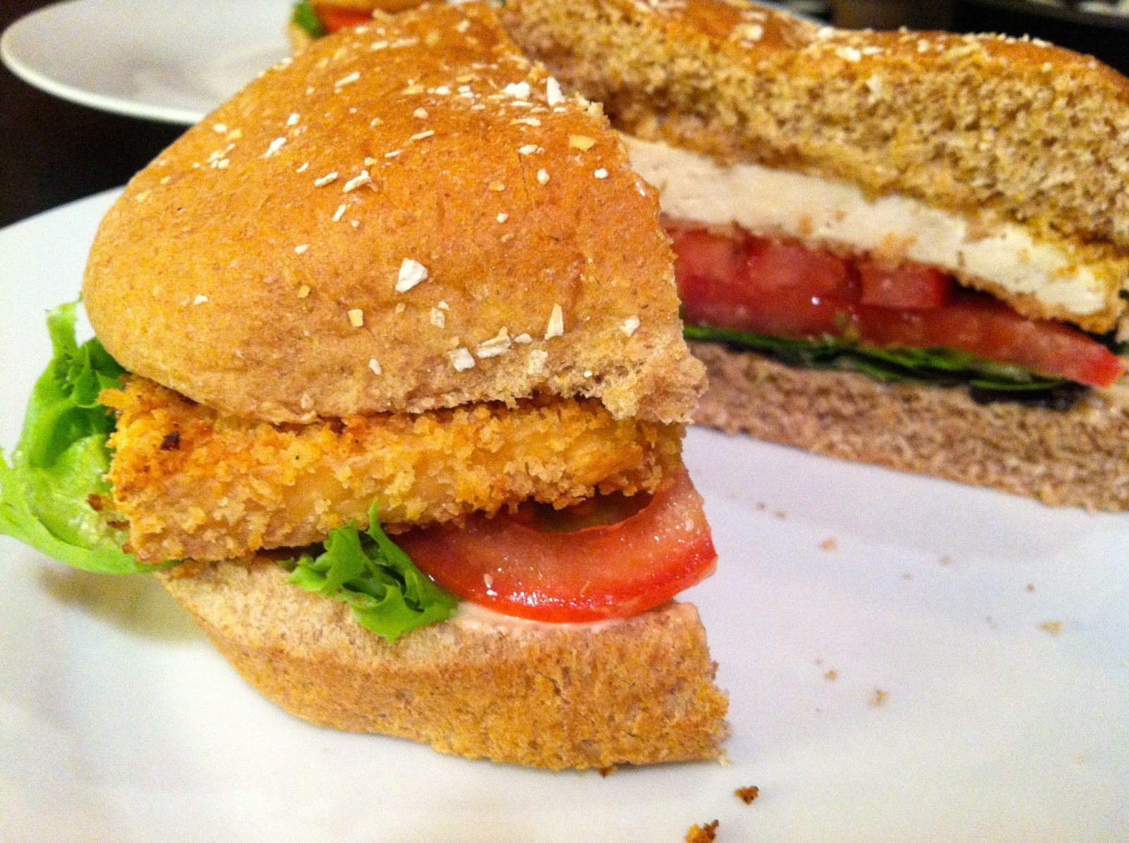 La Petite Gourmess Weekend Wonder Crispy Tofu Burgers with Sweet