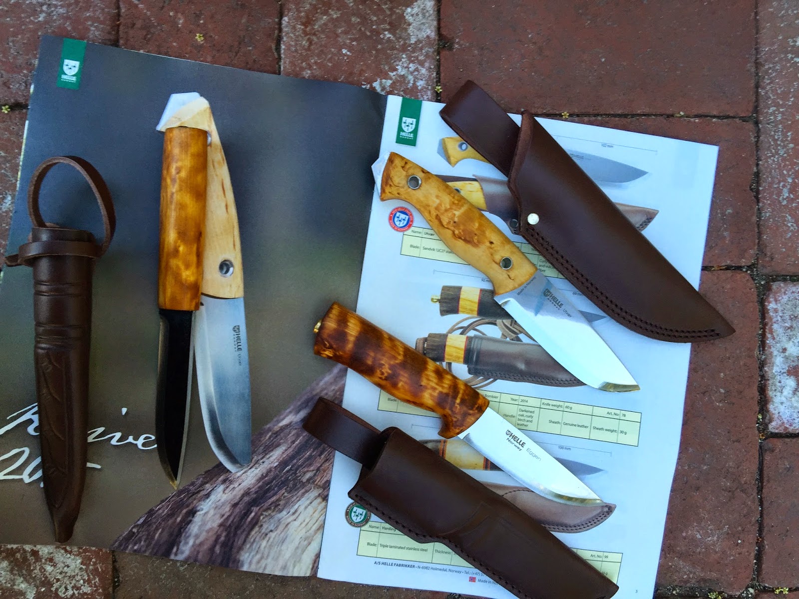 Mobile Knife Sharpening / Knife Sales My Helle Knife Stock is Replenished