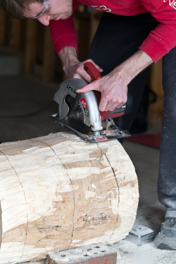 sarah m. dorsey designs Tree Stump to Layla Grace Side Table