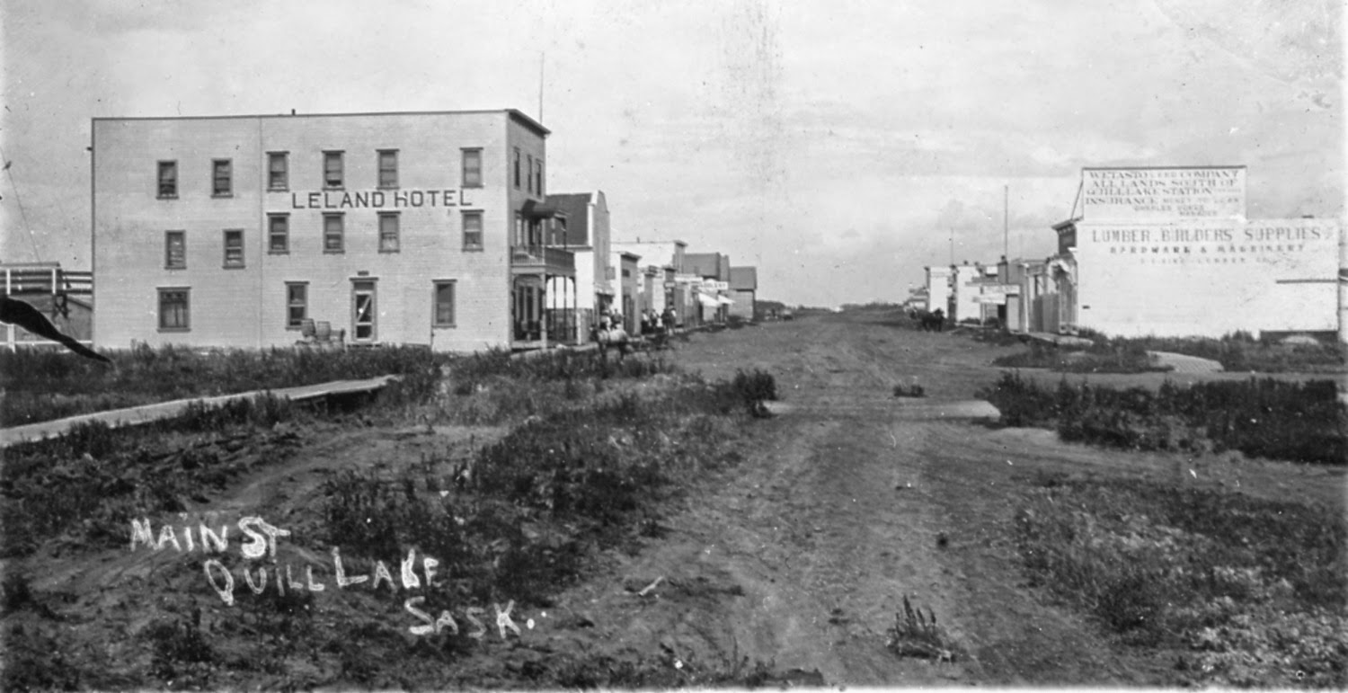 Railway & Main SmallTown Saskatchewan Hotels Quill Lake One Family