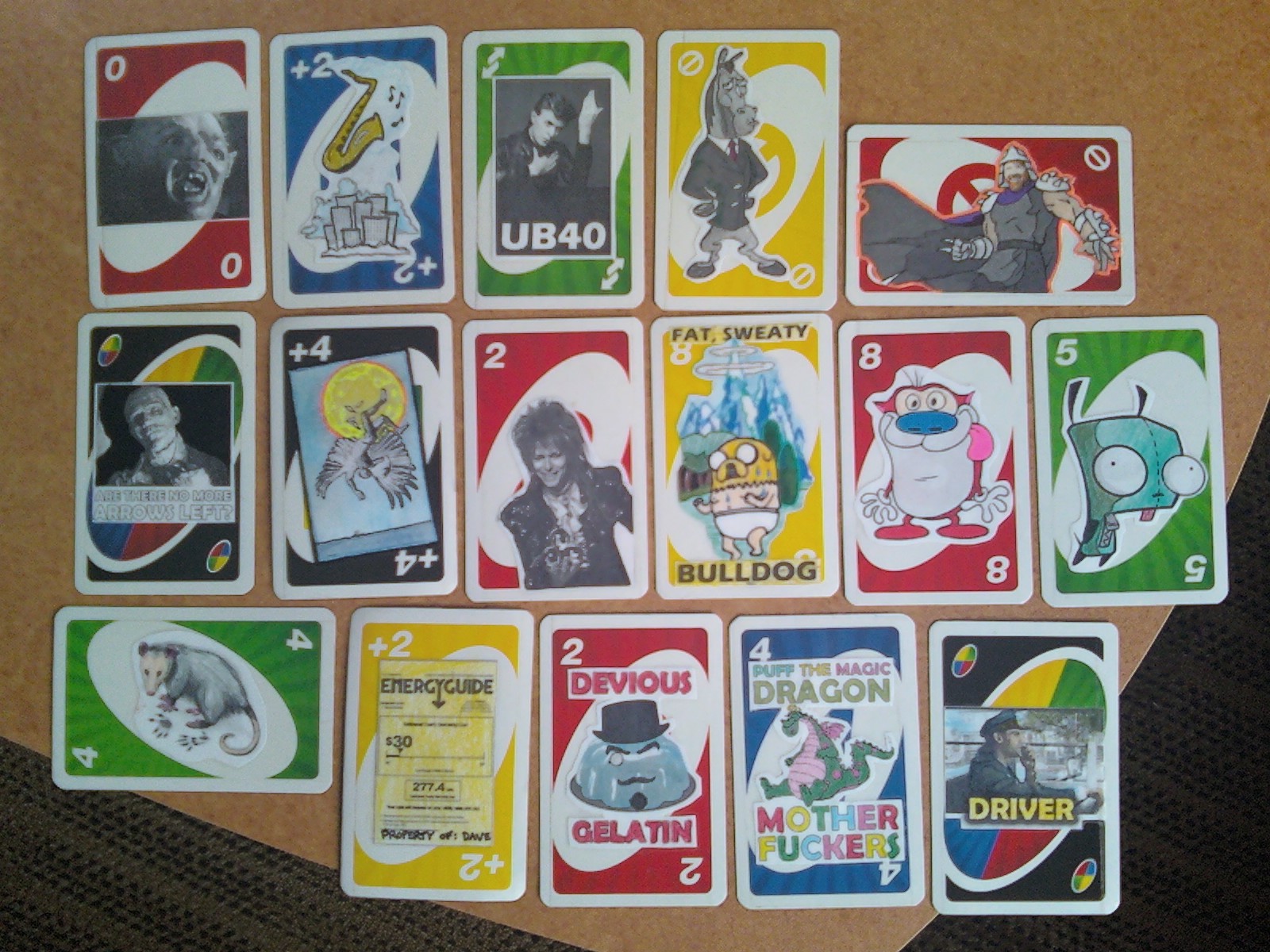 Bo Dee Lux's Custom Uno Card Caravan: @feralchild's Summer cards