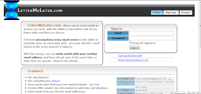 all about it and more schedule email using lettermelater com letter me later