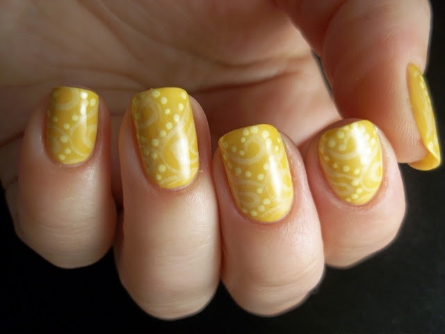 Uñas decoradas de amarillo 2016 2017 decoraciones 2018