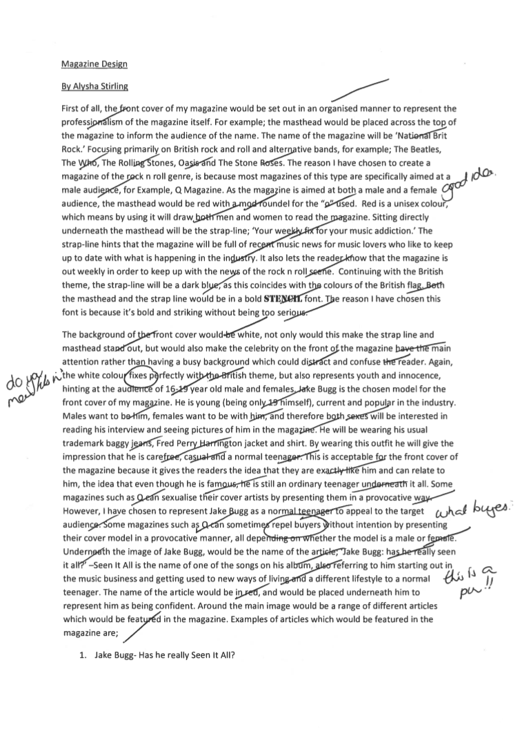 Magazine topics list image