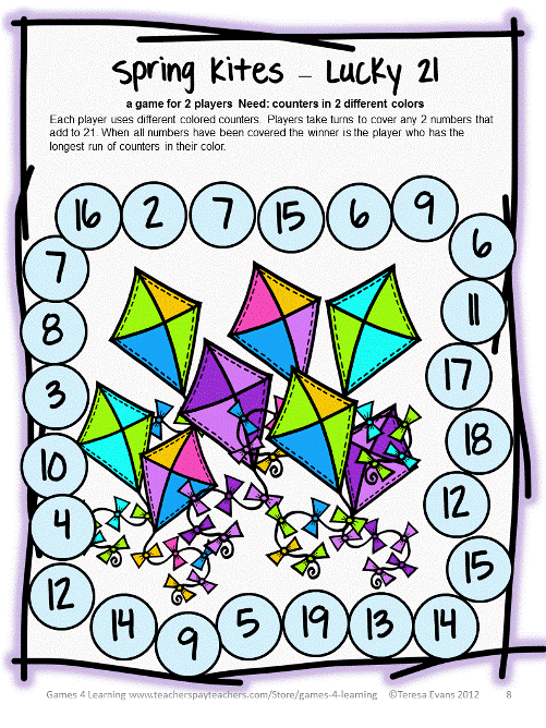 Fun Games 4 Learning Spring Math to Win!