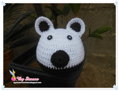 gorro crochê, gorro infantil crochê, gorro ursinho