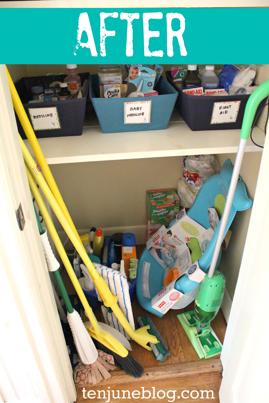 Bathroom Closet Organization