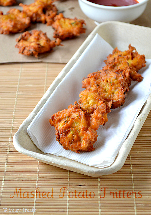 Spicy Treats Mashed Potato Fritters Vegan N Gluten Free