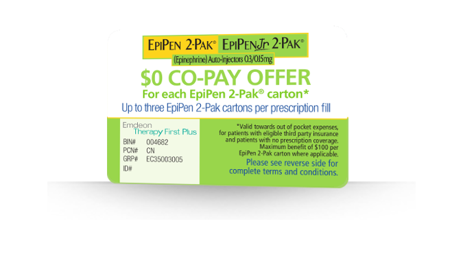 Epipen discount coupon