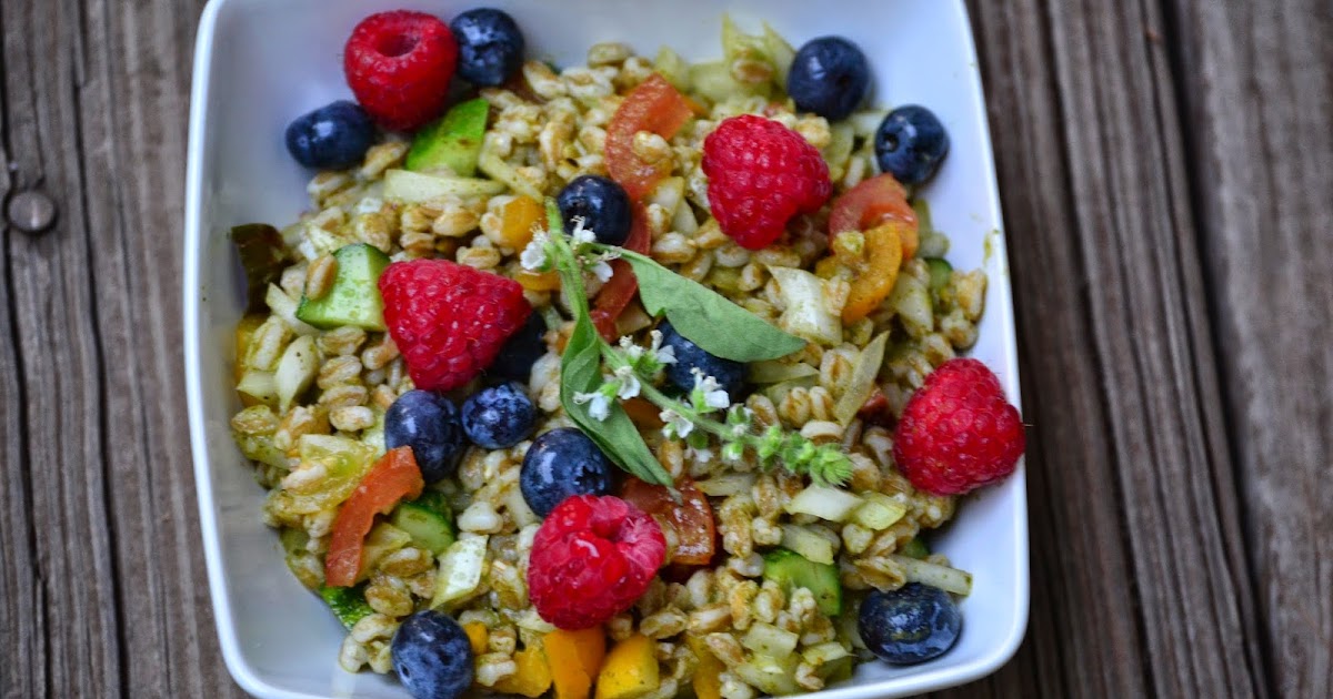 Day 188 Farro Salad with a cilantro & mint dressing