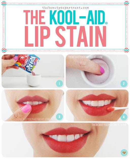 The Lipsteek Darling Makeup DIY KoolAid Lips