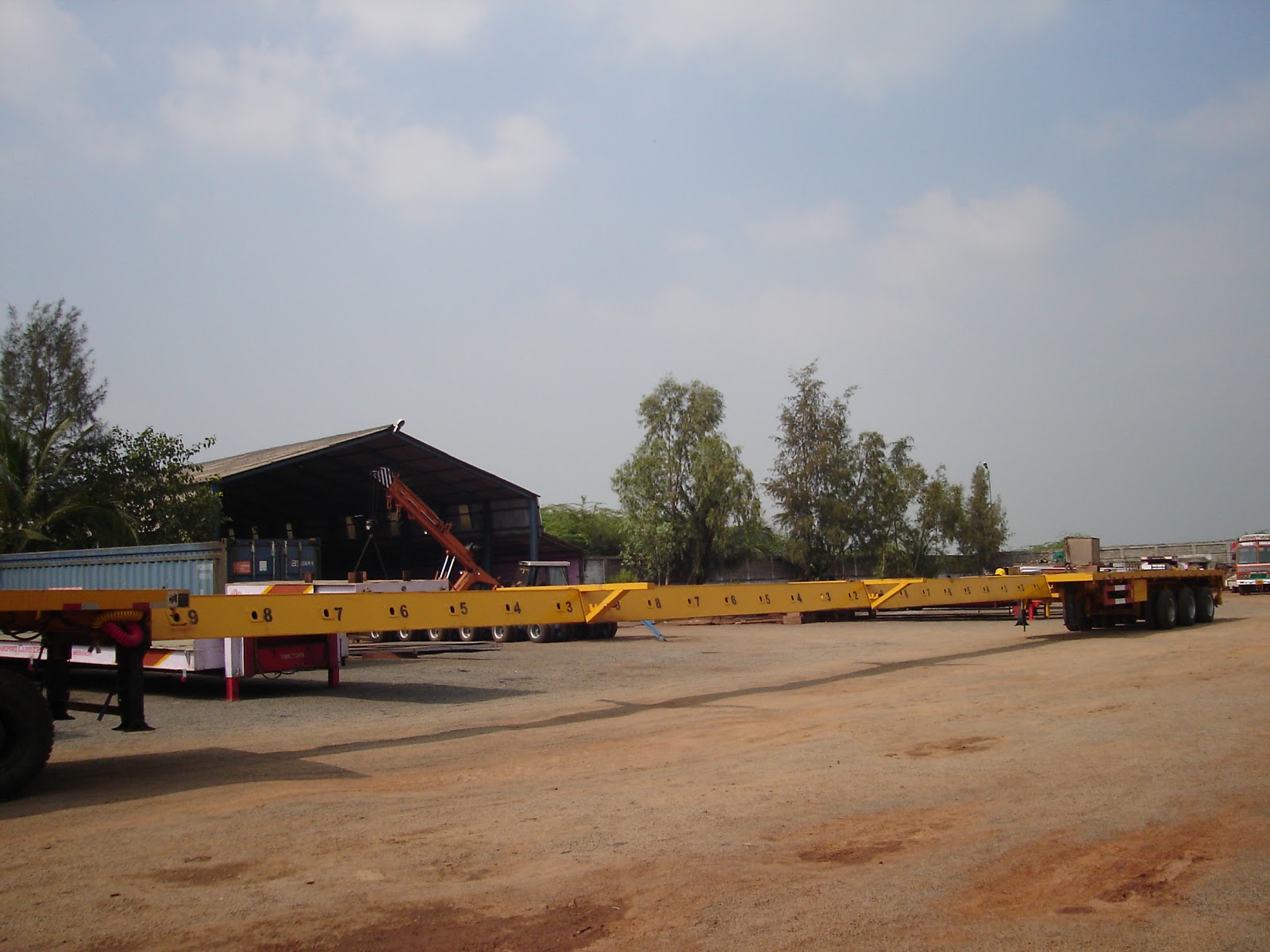 modular trailer Extendable Flatbed trailer