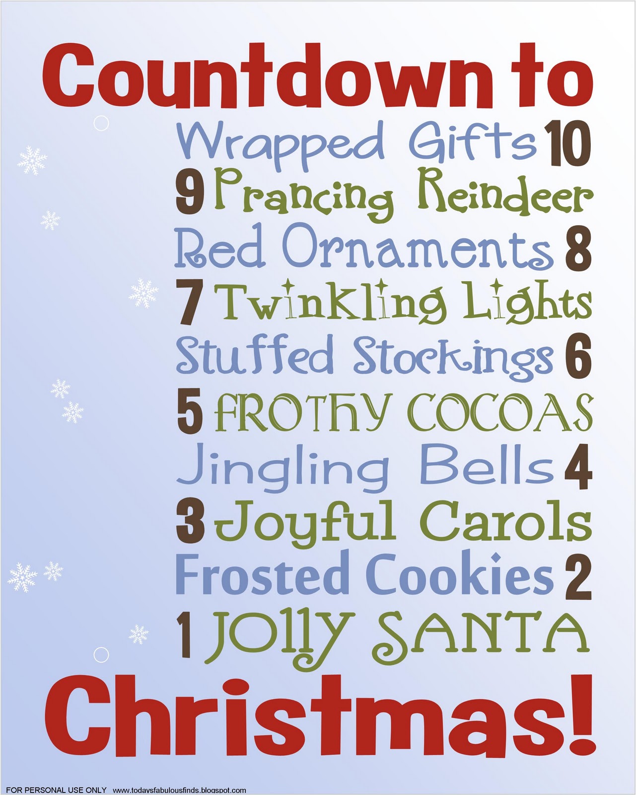 today s fabulous finds two printable christmas countdowns today s fabulous finds two printable christmas countdowns