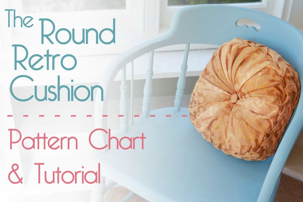 The Round Retro Cushion Pattern Chart & Tutorial Jennifer Lauren Handmade