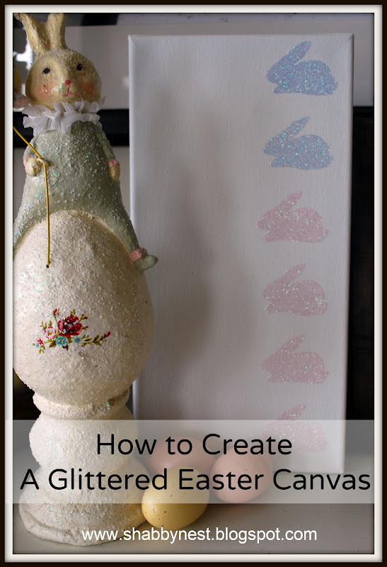 Spring Craft Week Glittered Easter Canvas & Cards Wendy Hyde Lifestyle