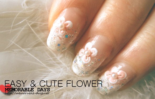 Easy Flower Nail Art Using Toothpick Only! 