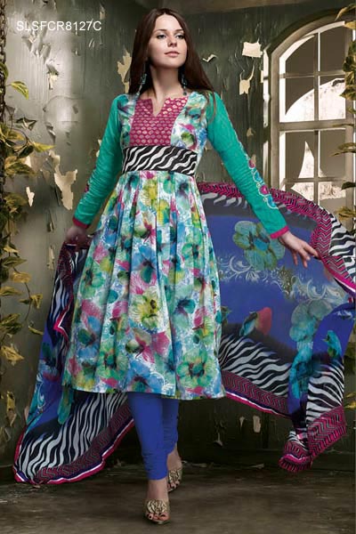 Avenue Fashions Women on Suit With Chiffon Dupatta Casual Wear 2011 Ladies Fashion Style