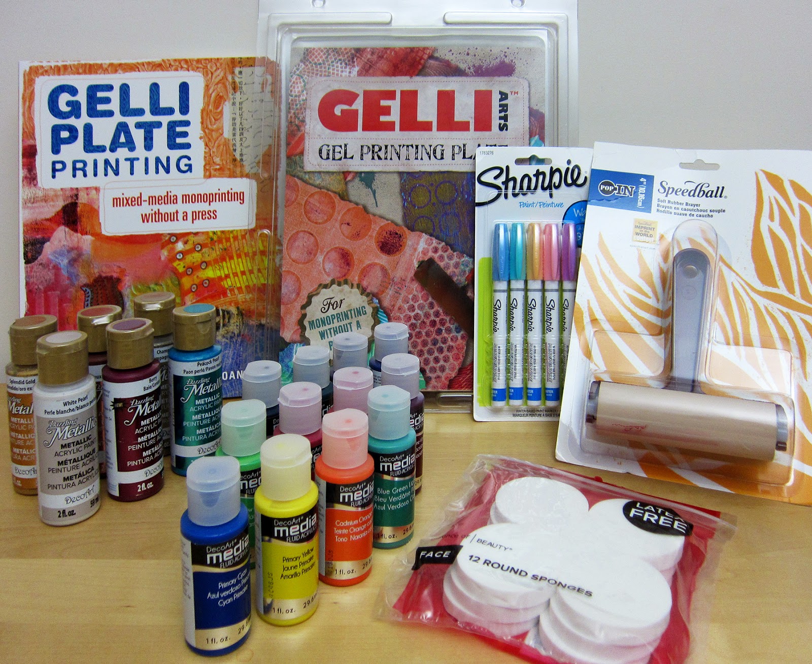 Printing with Gelli Arts® Gelli Arts® Printing Dark Over Light