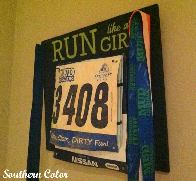 Southern Color DIY Race Bib Display