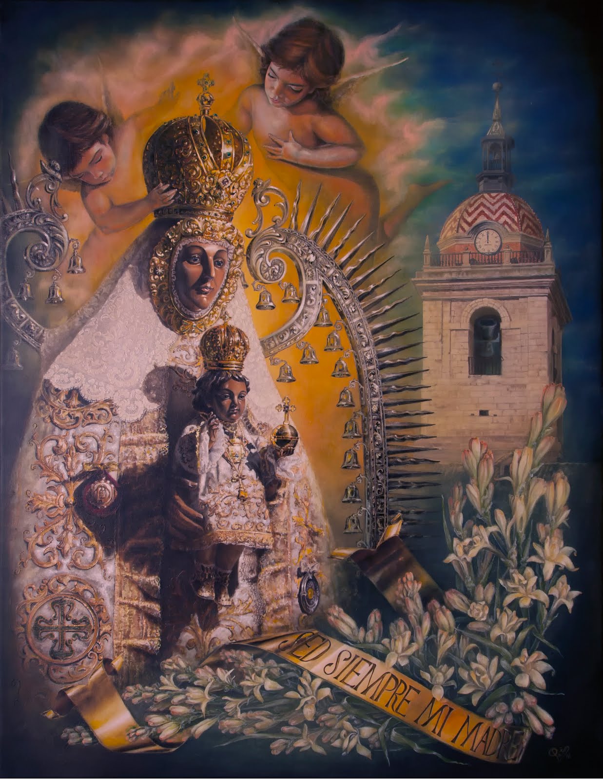 CARTEL CONMEMORATIVO L ANIVERSARIO CORONACIÓN VIRGEN DEL PRADO