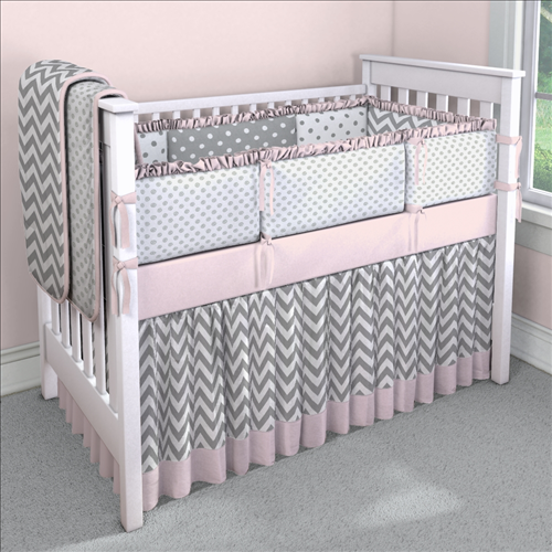 I Heart Pears Popular Chevron Crib Bedding