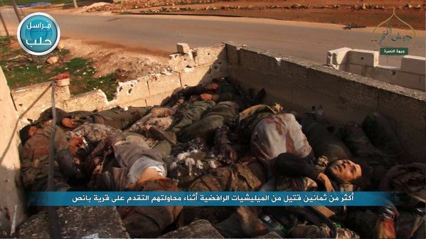 Jabhah Nushrah Bantai 80 Gabungan Milisi Syiah Jabhah Nushrah Bantai 80 Gabungan Milisi Syiah