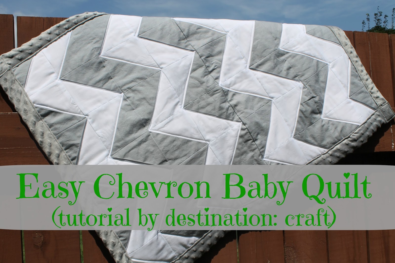 Destination Craft Easy Chevron Baby Quilt