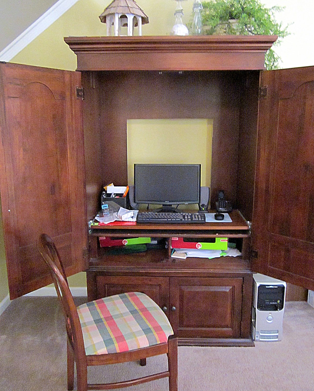 goodbye, house. hello, home! blog : tv armoire to office armoire goodbye, house. hello, home! blog : tv armoire to office armoire