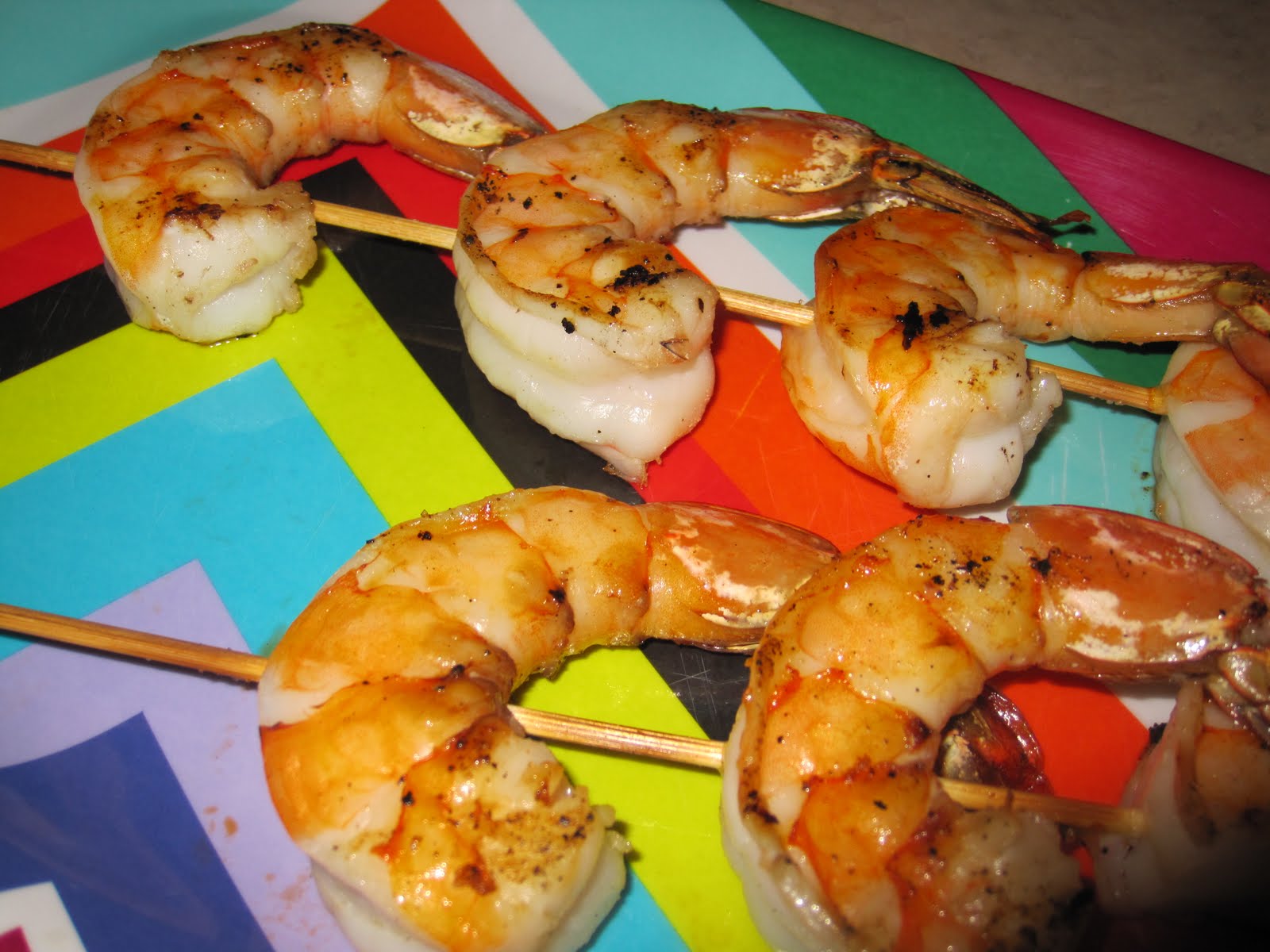 diet schmiet! Spring Salad with Mint & Grilled Shrimp