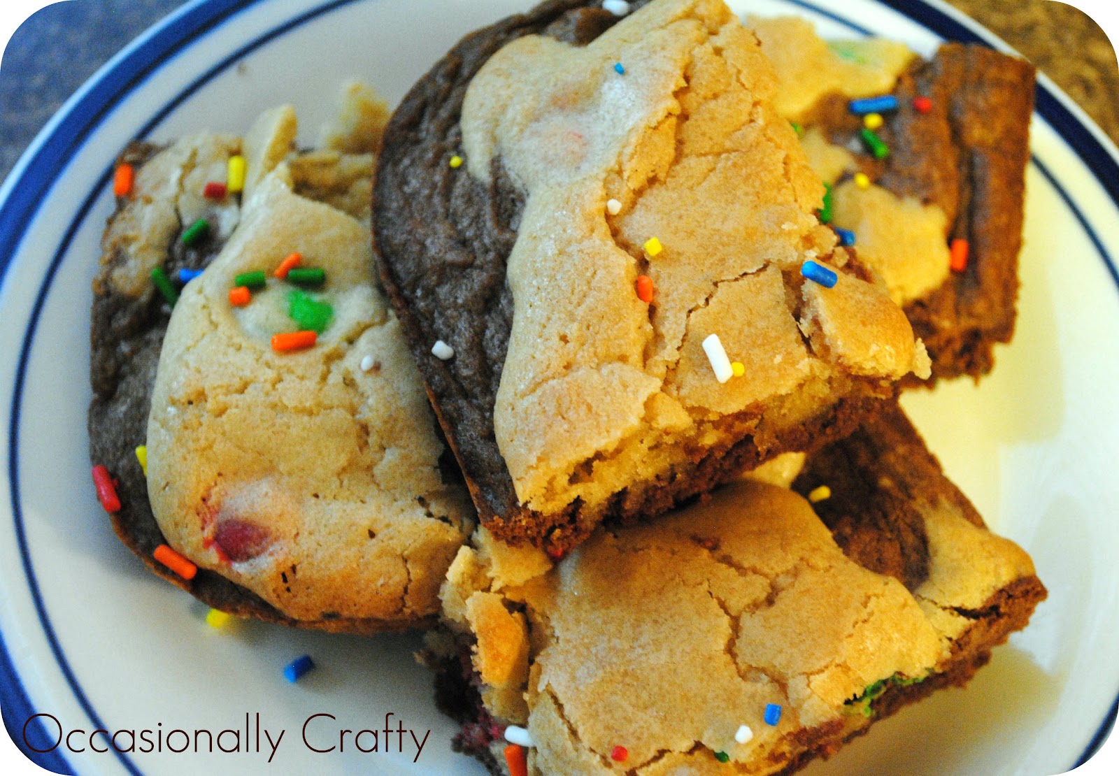 Brownie Cookie Bars Occasionally Crafty Brownie Cookie Bars