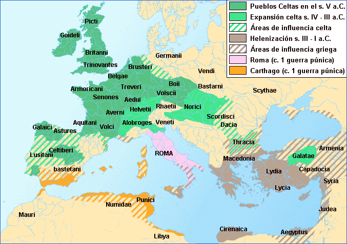 celts map