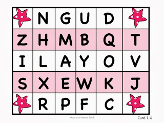 ALPHABET  BINGO FREEBIE