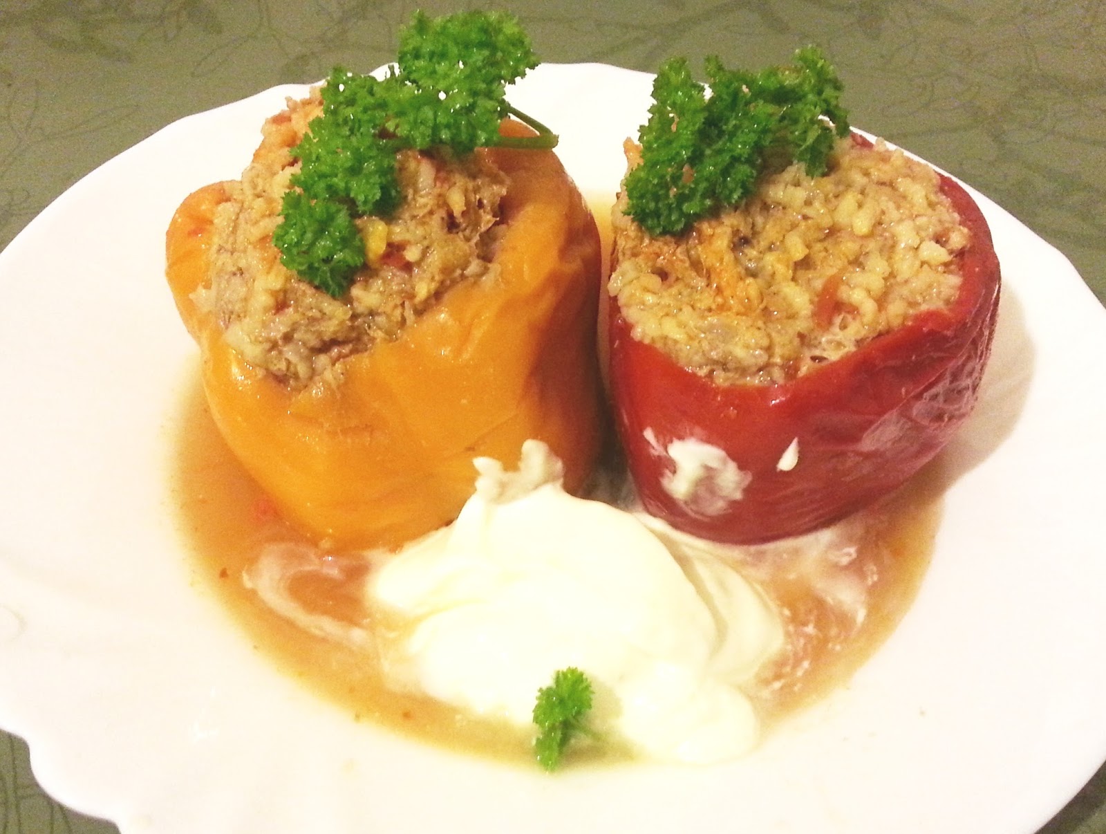 Yummy food Stuffed paprika