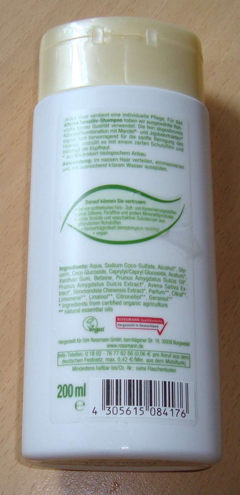 Review Alterra Sensitiv Shampoo Mandel Jojoba