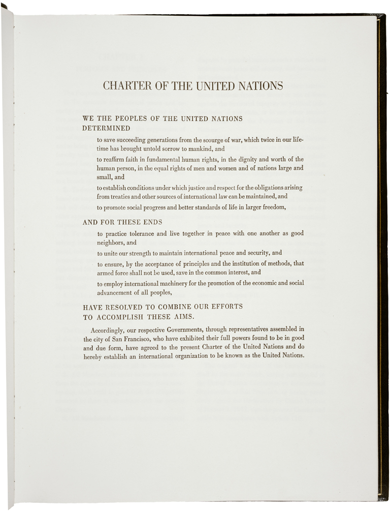 The Charter Of The United Nations