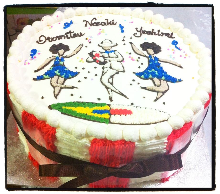 Feitos com AMOR - Gisele YoS Cake Designer: Bolo de aniversario - tema  Brasil, Samba, Japão - Birthday cake - tema Brazil, samba, Japan