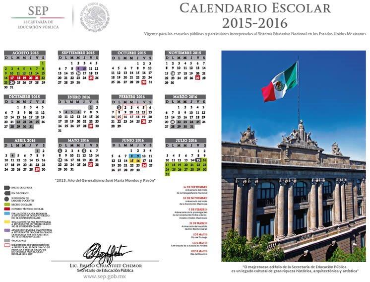 Calendario Escolar 2015-2016