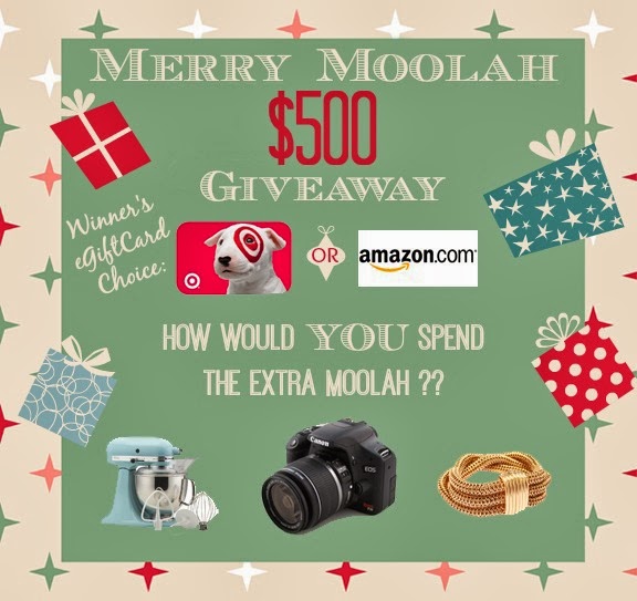 http://whatscookinglove.com/2013/12/merry-moolah-giveaway/