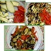 Melanzane, zucchine, peperoni e funghi grigliati