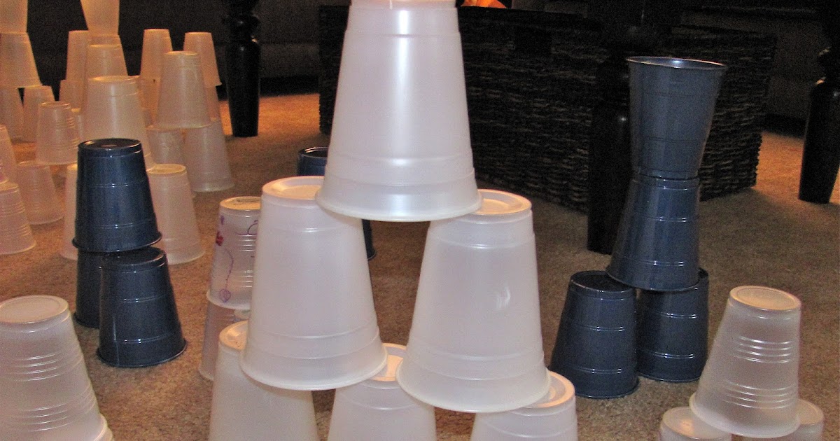The Chocolate Muffin Tree Playing and Building With Plastic Cups